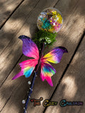 Rainbow Butterfly Wand